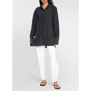 TOTEME PLEATED SILK SHIRT